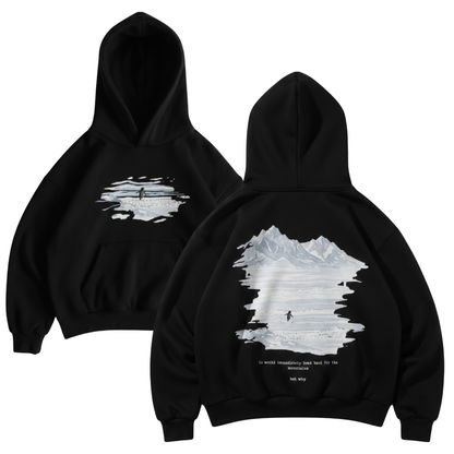 Lone Penguin "But Why" Oversized Hoodie