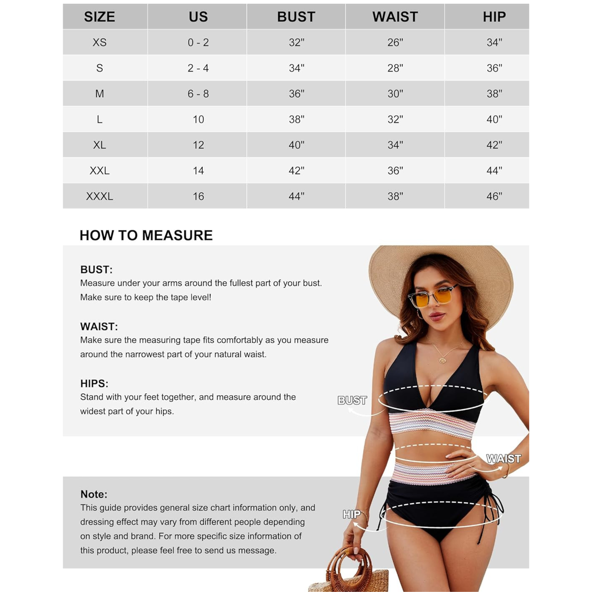 Tummy Control High Waisted Bikini Set with Adjustable Push-Up Support
